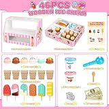 Dreamon Wooden Ice Cream Set for Kids 46 PCS Imaginative Play Toy view 2