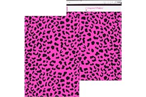 Inspired Mailers - Large Poly Mailers 14.5 x 19-50 Pack - Hot Pink Cheetah - Large Shipping Bags for Clothing - Large Mailing Envelopes - Shipping Envelopes - Mailers Poly Bags