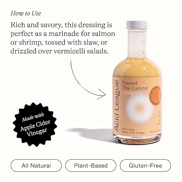ACID LEAGUE TOASTED THAI COCONUT LIVING VINAIGRETTE, 10.1 FL OZ