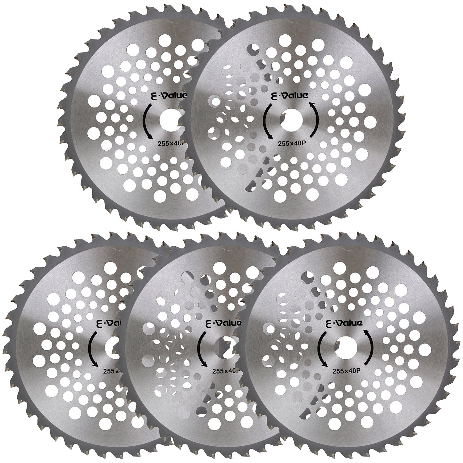イーバリュー(E-Value) 軽量タイプチップソー 外径255mm×刃数40P 穴径25.4mm 5枚組 ETT-255×40P×5P商品画像