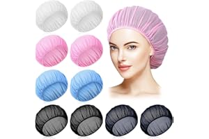 XLSXEXCL 10 Pcs Mesh Sleeping Caps for Curly Hair, Women's Hair Protection for Nighttime