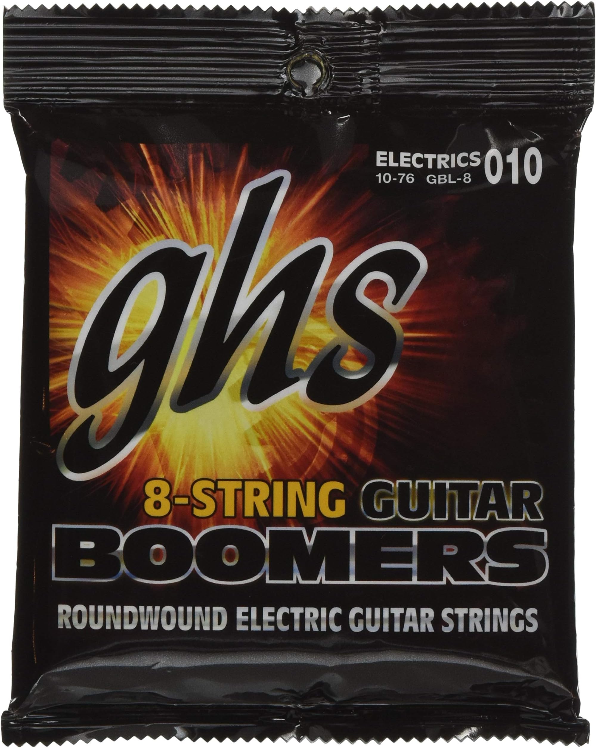 GHS Boomers 8-String Electric Guitar Set - LIGHT - (010-076) - GBL-8 SET