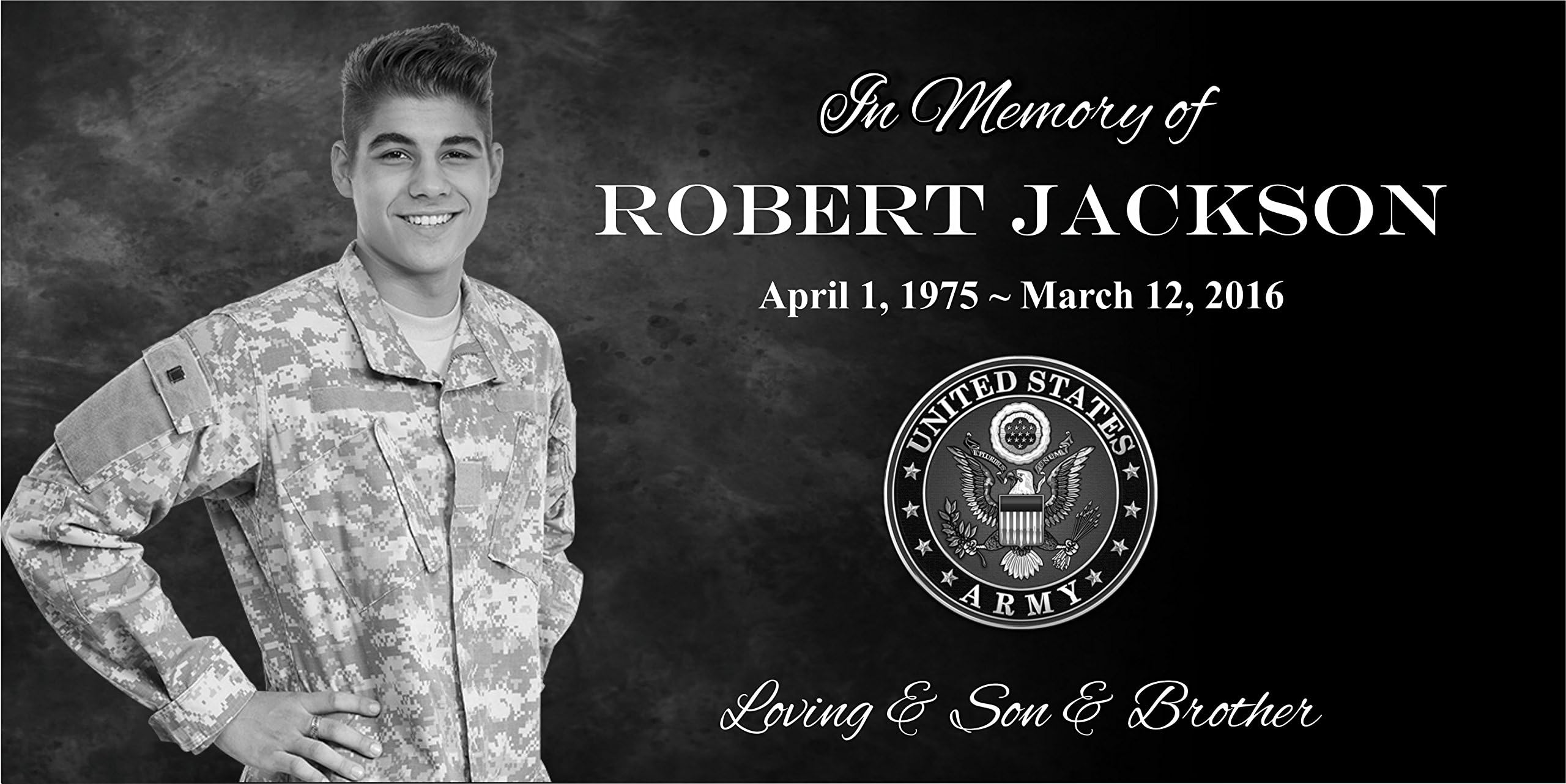 Granite Stone and Stand Marker Personalized with Picture of Choice/Text of Choice Animal or Person Human Temporary Marker Family Laser Engraved