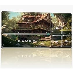Tabletop Card Playmat with Magic Zones, 24 x 14