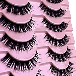 Russian D Curl Strip Lashes Fluffy False Eyelashes