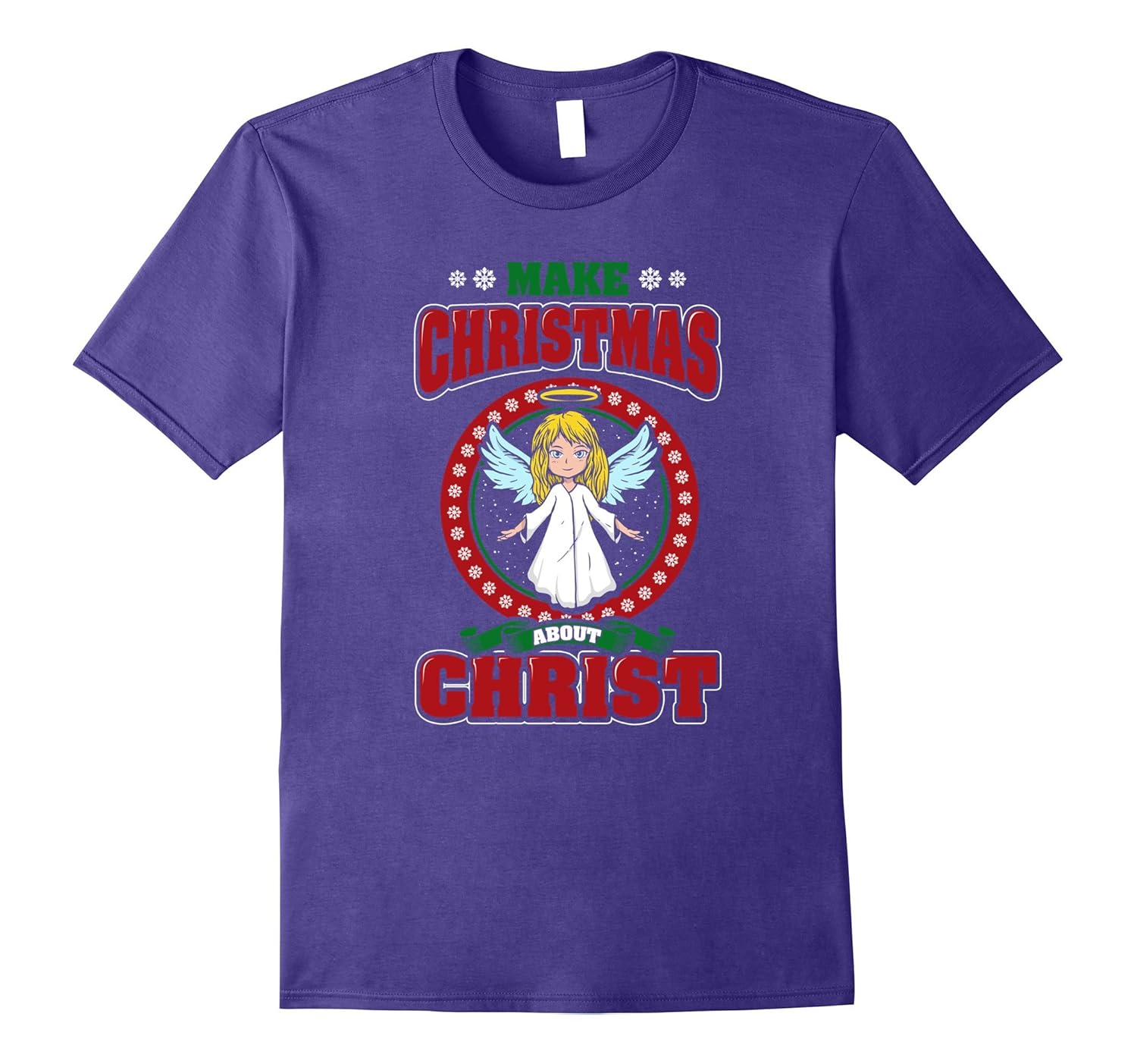 Christmas Religious Angel Holiday Jesus T-Shirt-ANZ