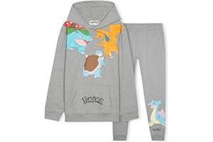 POKÉMON Pokemon Boys Tracksuit Set, Comfy Hoodie and Jogger Set - Gifts for Kids