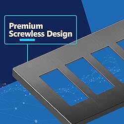 LIDER Brushed Finish Decorator Switch