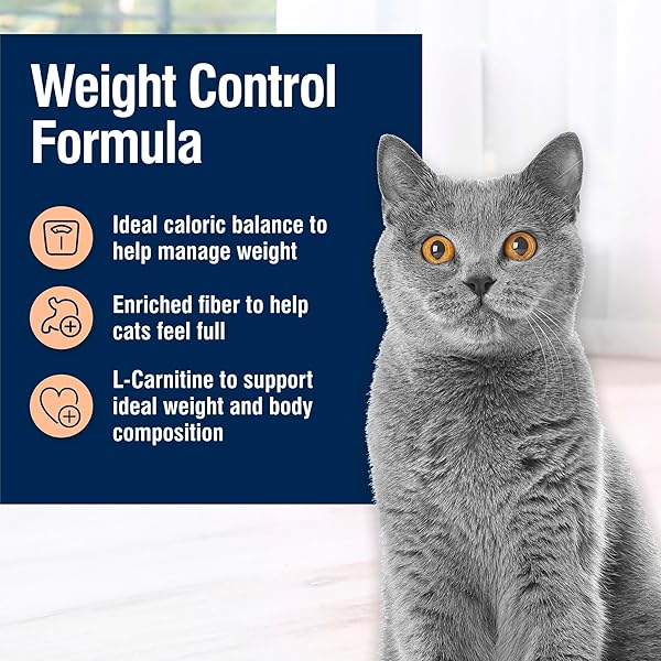 BLUE BUFFALO TRUE SOLUTIONS WEIGHT CONTROL NATURAL DRY CAT FOOD FOR ADULT CATS, CHICKEN, 11-LB. BAG