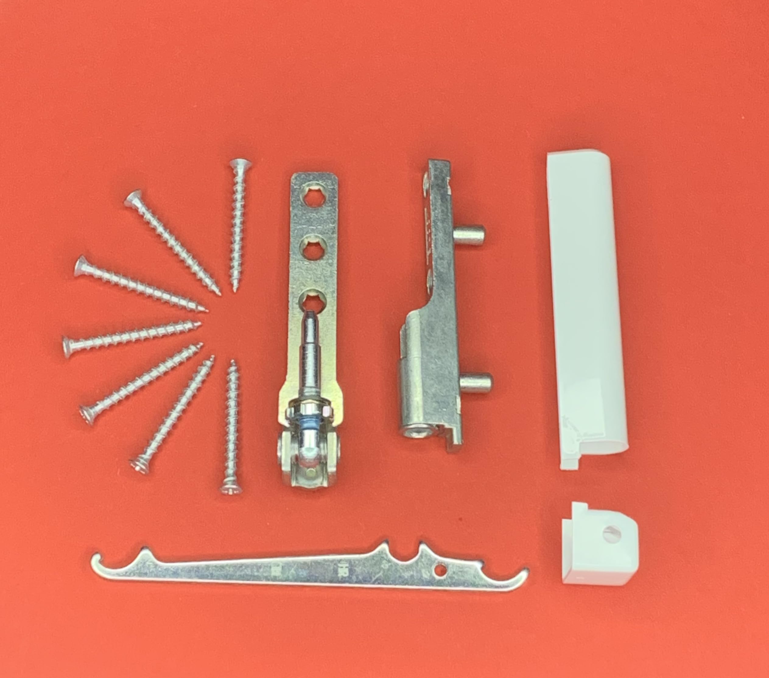 Aubi Siegenia Corner Bearing A300 Corner Bearing Angle EW001 and EB005 Corner Bearing Bracket Including Cover Caps and Mounting Material (with Adjustment Key)