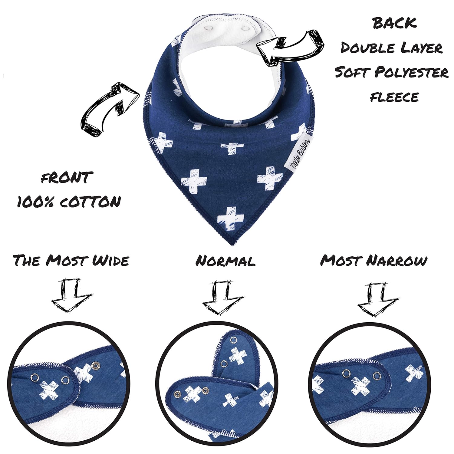 dodo babies bandana drool bib set