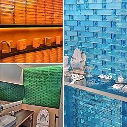 Colored Clear Glass Blocks High Transparency