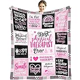 HSEFURNI Physical Therapist Blanket 60" x 50" - Therapy Gifts for Female Therapists - PT Month Gifts for Women