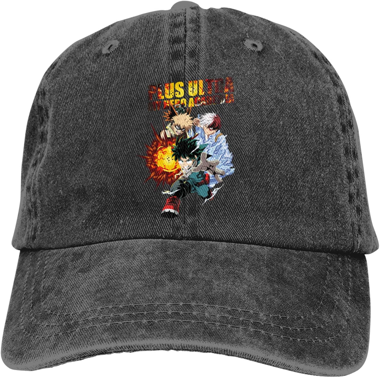 My Hero Academia Hat Unisex Adjustable Sun Novelty Washed Denim Hats