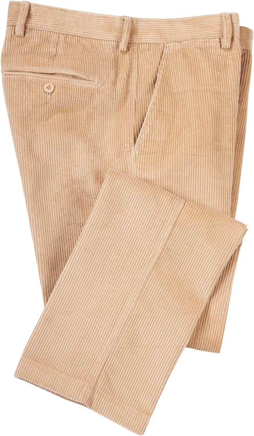 Samuel Windsor Men's Jumbo 8 Wale Flat Front Corduroy Trousers Amazon