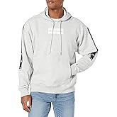 Champion Men's Widweight Hoodie With Taping, Midweight Fleece Hoodie for Men, Champion Hoodies for Men, Box & Vertical Script