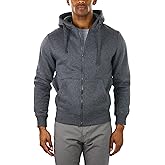 ToBeInStyle Men's Long Sleeve Kangaroo Pocket Zip Up Hoodie