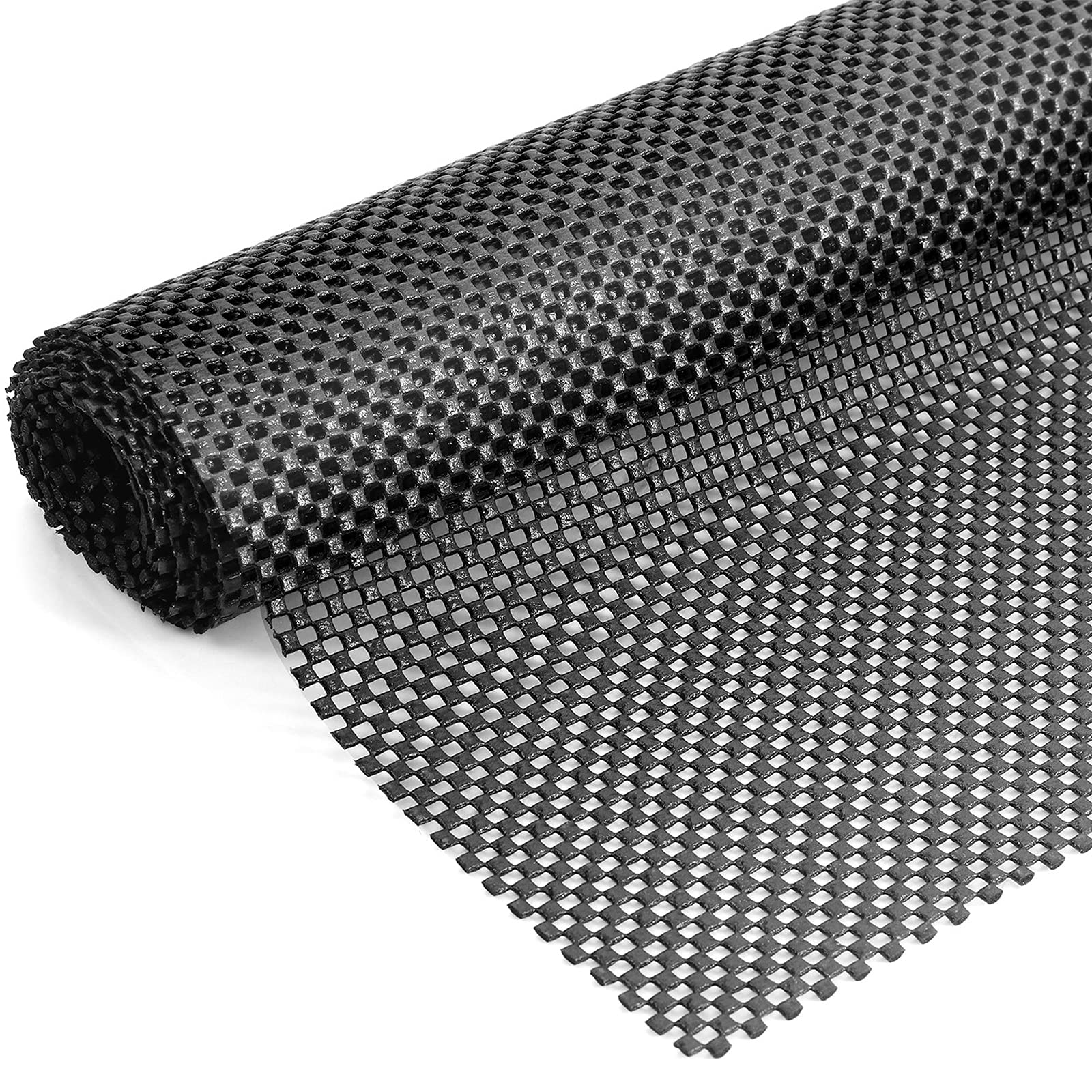 INMOZATA 120 x 180 cm Multipurpose Non Slip Mat, Thick 400gsm Rug Padding Underlay, Large Anti Slip Gripper Roll, Shelf Drawer Liner, for Carpet Car Roof Home Office, Black