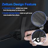 Zettum Kettle BBQ Cover 57 cm Weber Heavy Duty Waterproof PU 63x89cm view 7