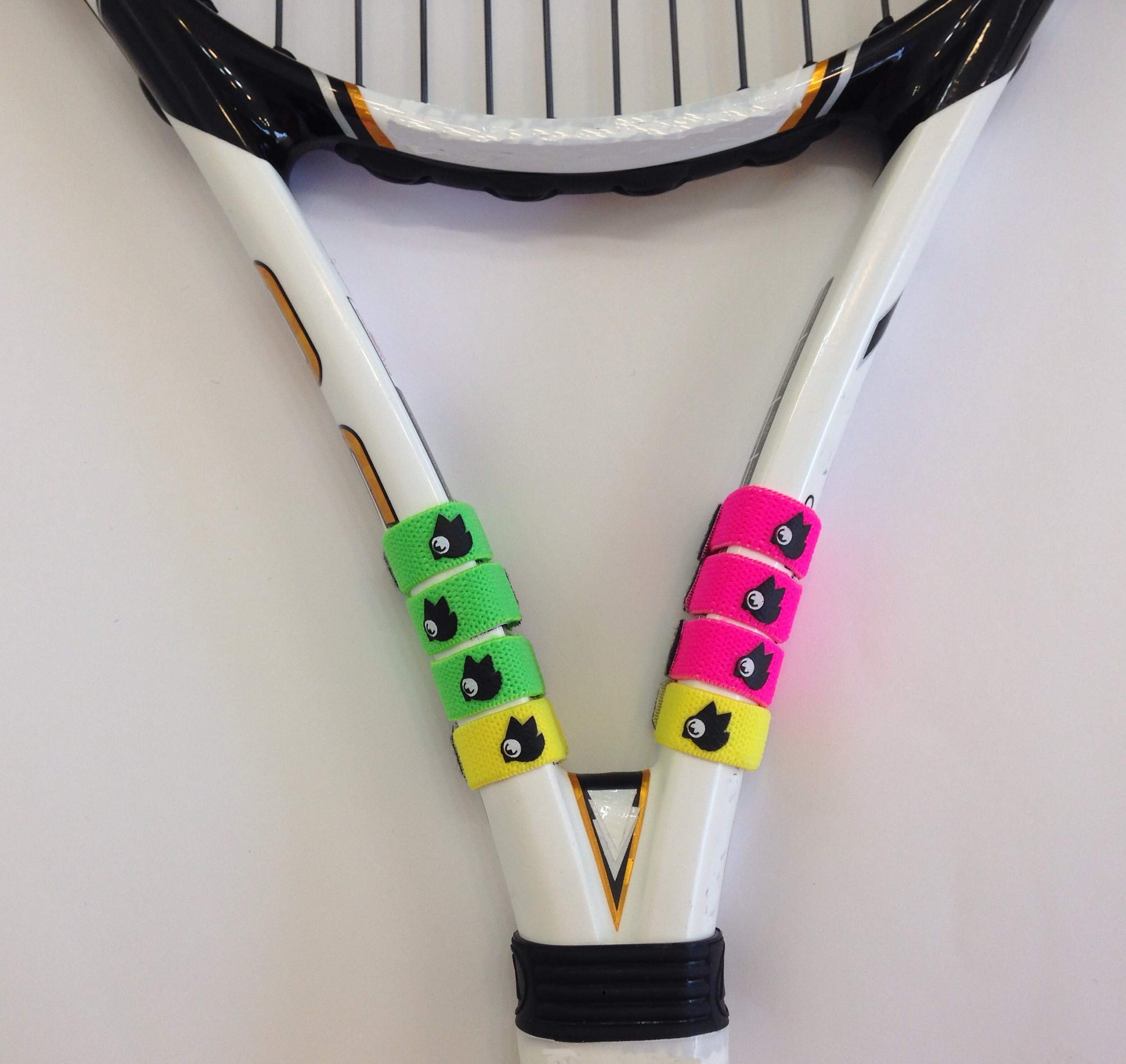 izzers Tennis Score Keeper, Mark and See The Score Easily, 4-Pack, Pink/Green/Yellow