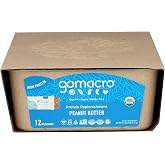 GoMacro MacroBar Organic Vegan Protein Bars - Peanut Butter (2.3 Ounce Bars, 12 Count)