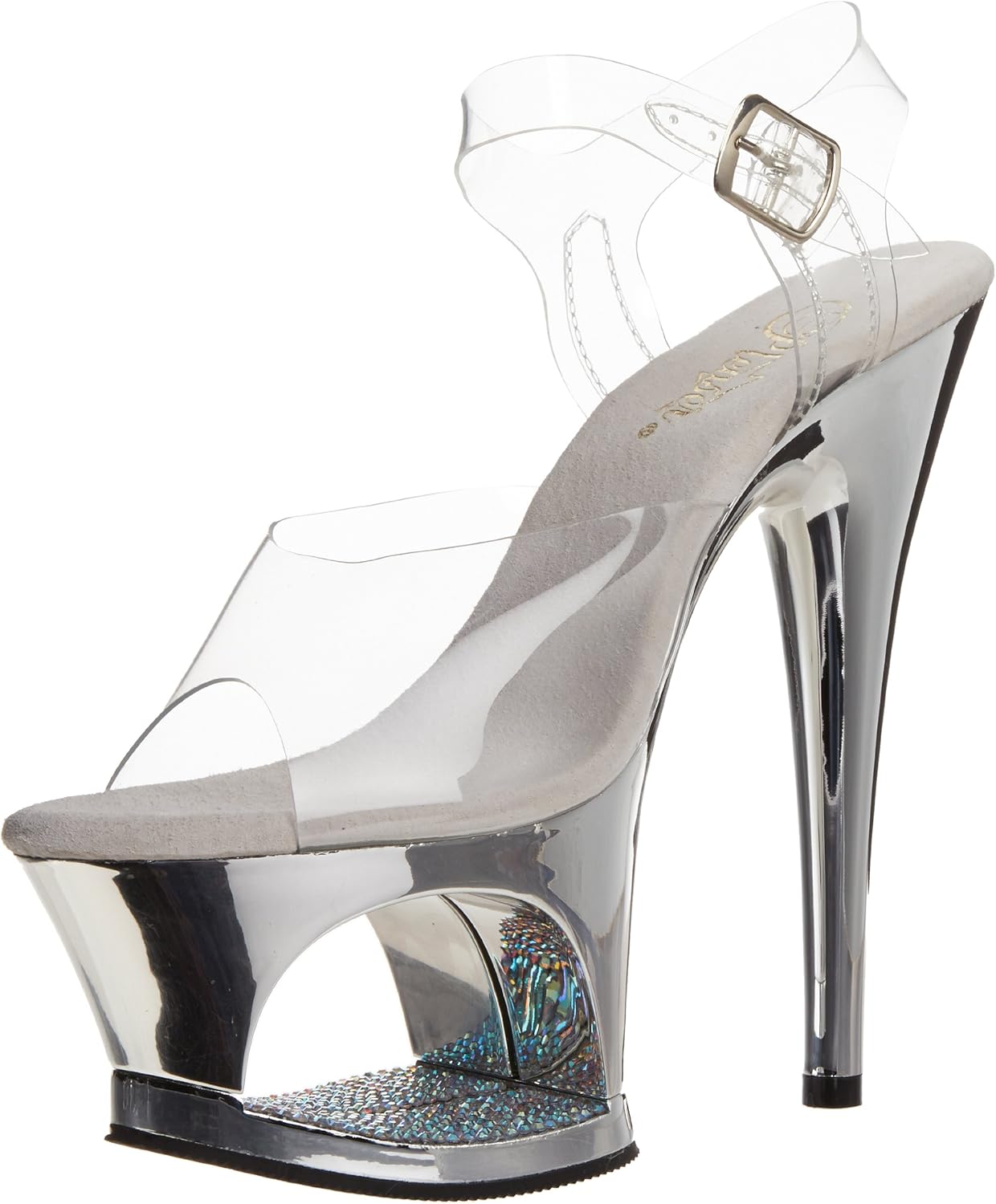 clear strap platform sandals