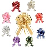 20 PCS Bows for Gift Wrapping Multicolour Pull Gift Bows Velvet Bows for Christmas Tree Birthday Party Wedding Christmas Bows for Presents Outdoor Gift Basket Flower Valentine's Day Gift Decorations