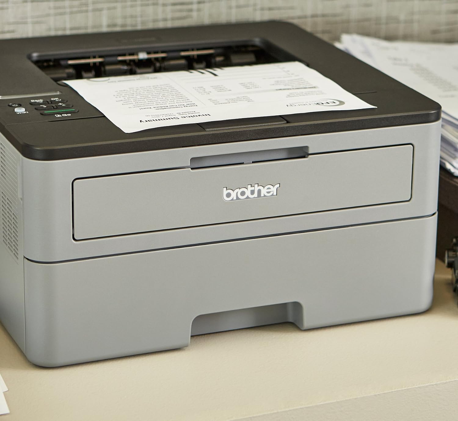 Brother Compact Monochrome Laser Printer, HL-L2350DW, Wireless Printing, Duplex Two-Sided Printing,  Dash Replenishment Ready: Office Products