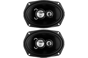 Planet Audio TRQ693 Torque Series 6 x 9 Inch Car Door Speakers - 500 Watts Max (per Pair), Coaxial, 3 Way, Full Range, 4 Ohms