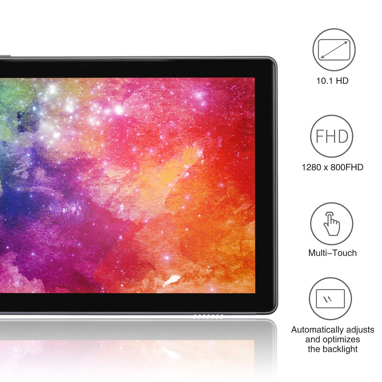 10 inch Android Tablets, MediaPad P10.1 Android 11 Tablet, Octa-Core Processor, 3GB RAM 512GB Expand Storage 8.0MP Camera, 6000mAh Battery 10.1