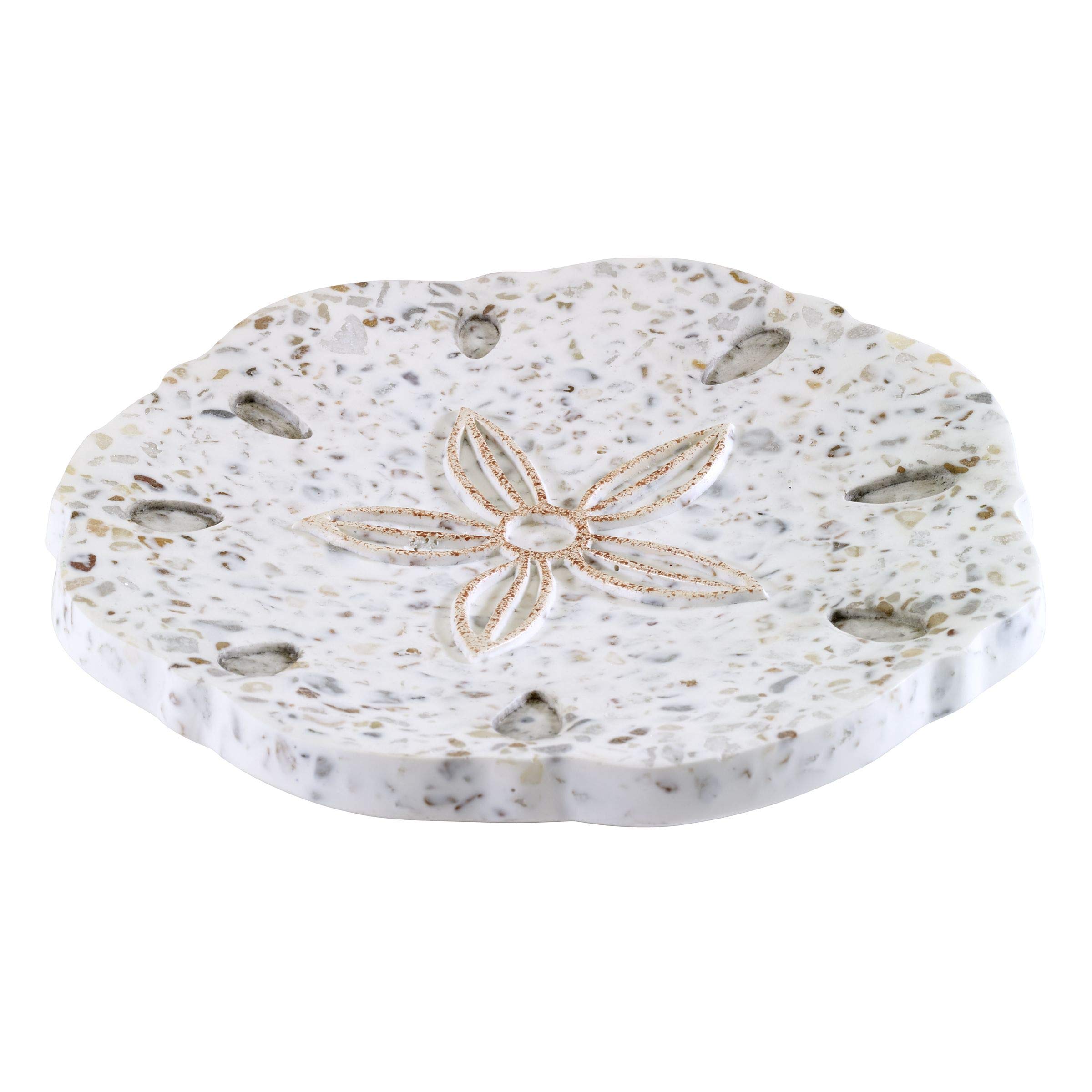 Avanti Linens Countertop Bathroom Accessories, Resin, (Coastal Terrazo), Sea Inspired Home Decor — image 1