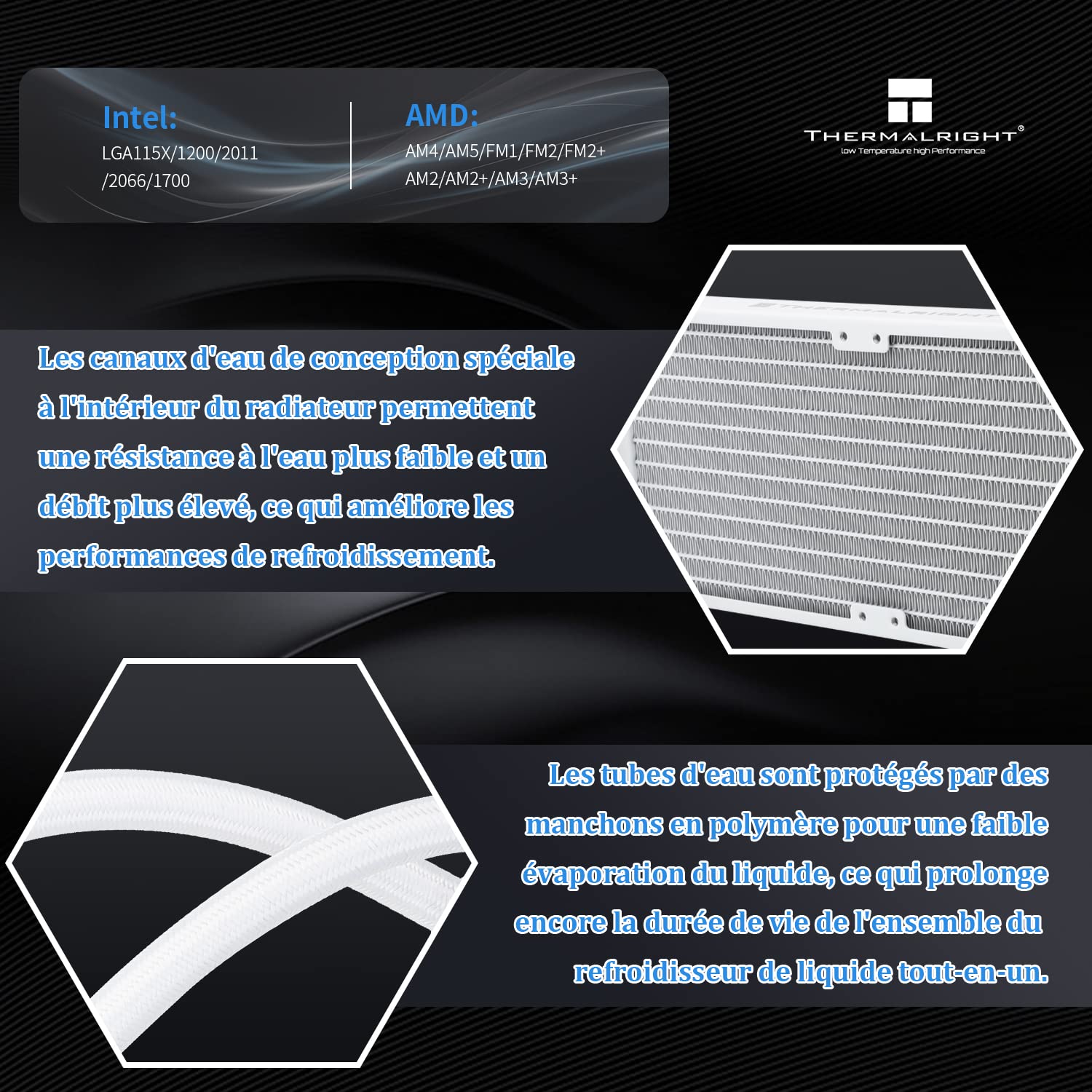 Thermalright Frozen Notte 360 WHITE ARGB V2 Wasserkühlung CPU-Kühler,360 White CPU-Kühler Spezifikationen,3 PWM-Lüfter, S-FDB-Lager, Geeignet für AMD:AM4/AM5,Intel LGA 1700/1150/1151/1200/2011 3