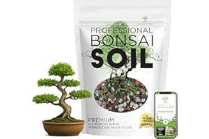 LEAVES AND SOUL Bonsai Soil Premium All Purpose Blend | Pre-Mixed Ready to Use for Fast Drainage | Large 2.2 Quarts | Lava, Limestone Pearock, Calcined Clay and Pinebark | Made in USA