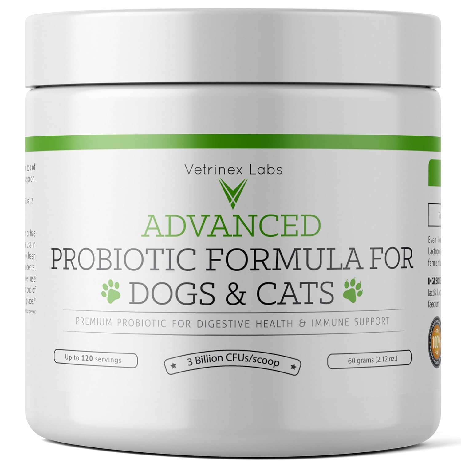 Probiotics for Dogs and Cats 3 Billion CFU Dog & Cat Probiotic