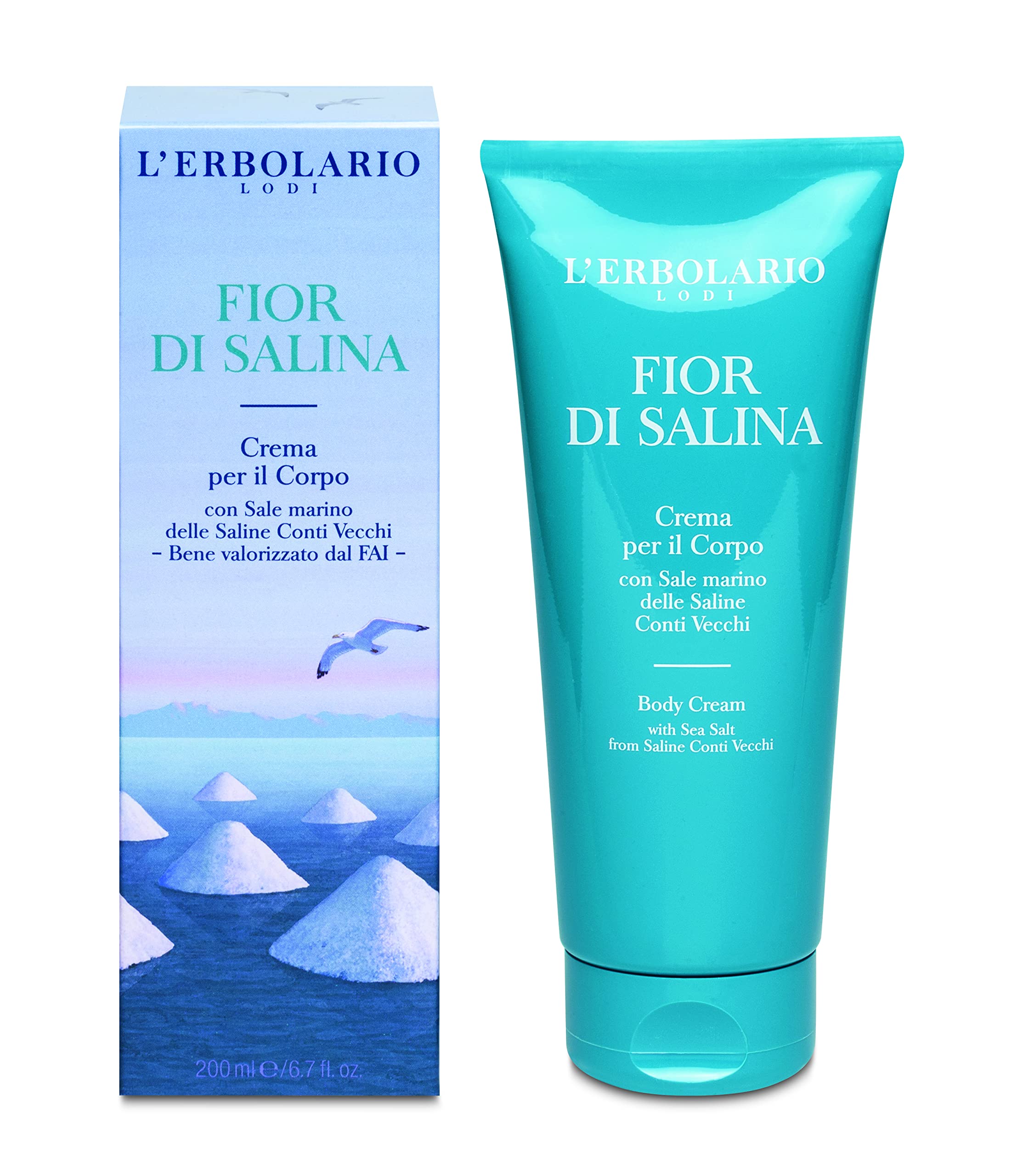 LErbolario Fior Di Salina Body Cream For Unisex 6.7 oz Body Cream