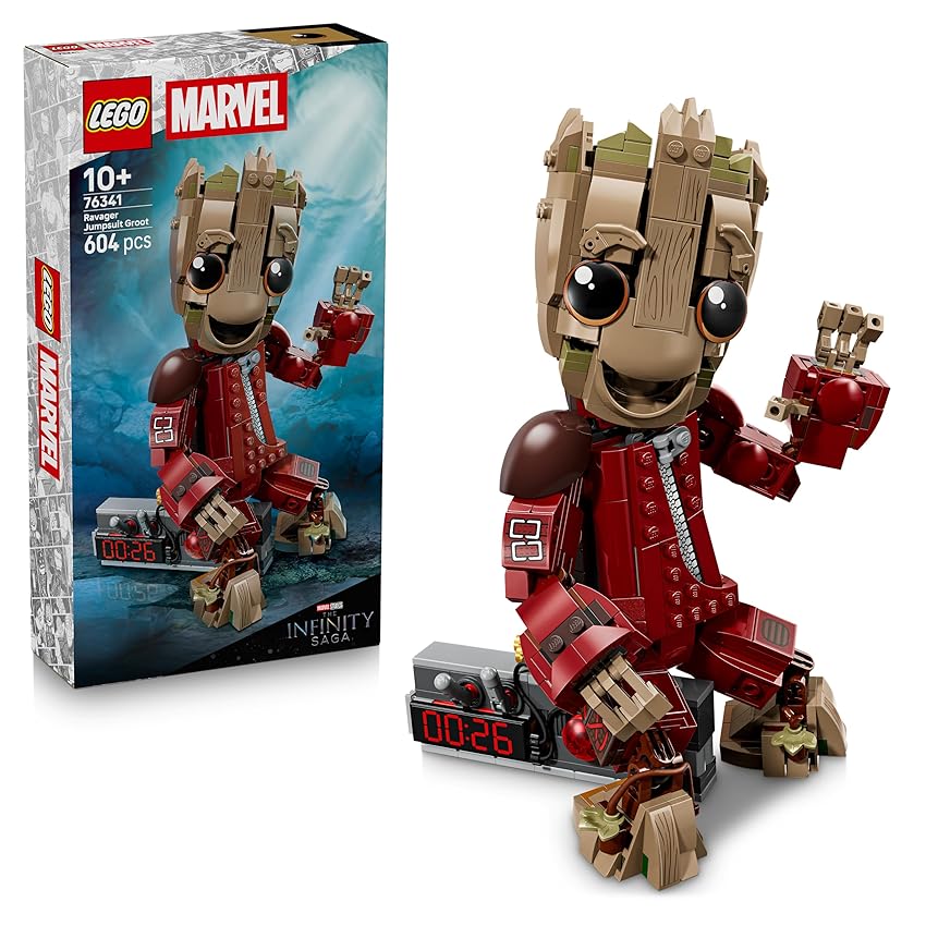 LEGO | Marvel Groot in Tuta da Ravager - Action Figure Giocattolo da Collezione per Supereroi