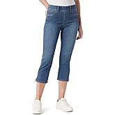 Gloria Vanderbilt Womens Shape Effect Pull on High Rise Straight Leg Capri Standard