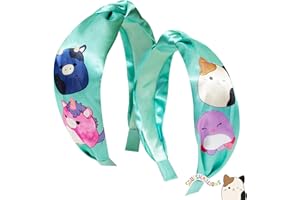 LUV HER Squishmallows Licensed Knotted Headband - Thick Headbands For Girls - One Size Fit All - Hair Accessories For Her Ages 8+