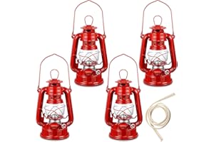 Honoson Oil Lamp Hurricane Lamp Kerosene Lantern for Indoor Outdoors Decorative Hanging Oil Lantern with Wick for Hiking Emer