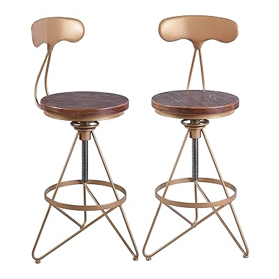 LOKKHAN Set of Pack-Modern Industrial Bar Stool Bahrain Ubuy
