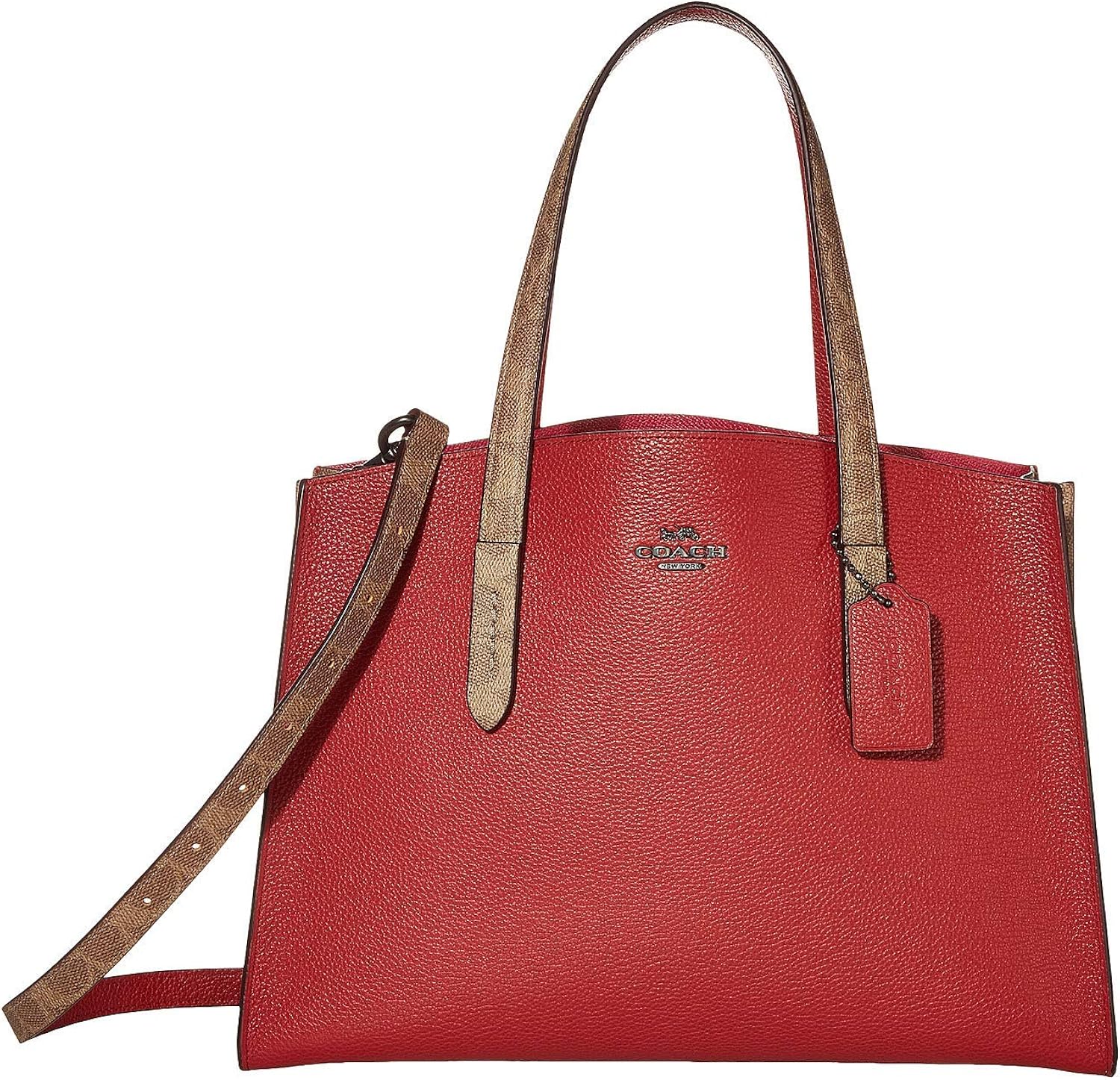 coach coated canvas signature charlie carryall