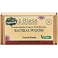 Bless International Sandalwood 100%-Natural-Incense-Cones Handmade-Hand-Dipped Organic-Chemicals-Free for-Purification-Relaxation-Positivity-Yoga-Meditation The-Best-scents (10 Count)