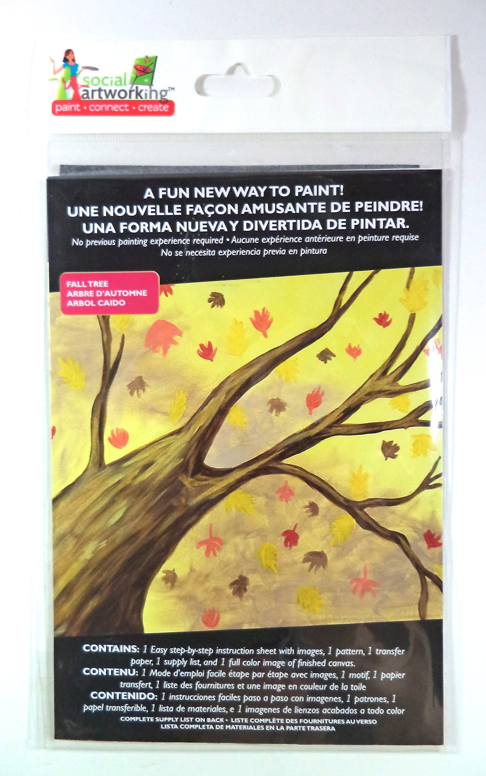 Fall Tree - Social Artworking - Paint - Connect - Create - SAP04