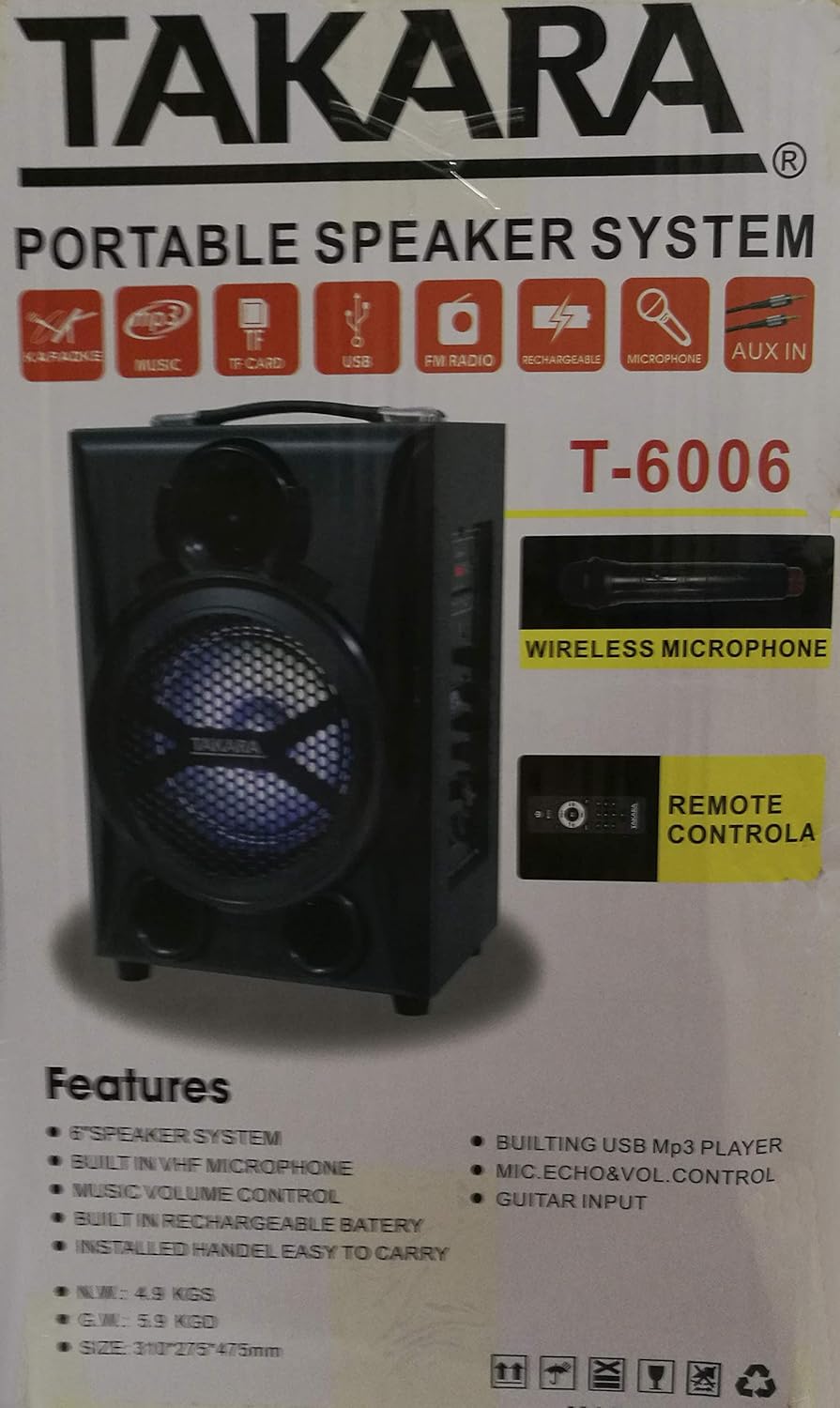 takara speaker with mic