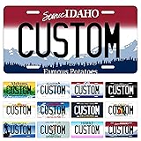 Metal Custom License Plate for Idaho - 6x12 Inch