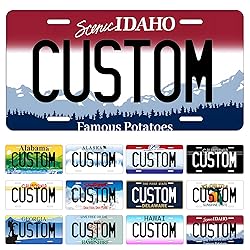 Metal Custom License Plate for Idaho - 6x12 Inch