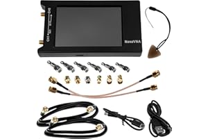 Nooelec NanoVNA-H 4 Premium Bundle - Vector Network Analyzer Kit from Authorized Distributor with 50kHz-1.5GHz+ Portable VNA (4" LCD), EMI Shielding, Calibration Kit, 6pc Attenuator Kit and Much More!