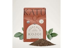 Katú Kojoi Premium Organic Yerba Mate Tea, Slow Roasted, Unsmoked, Air Dried, Loose-Leaf, Aged, Natural Energy, 8.8 oz (250g)