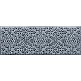 Waterhog Runner Door Mat, 2' x 5' Made in USA, Durable and Decorative Floor Covering, Skid Resistant, Indoor/Outdoor, Water-Trapping, Phoenix Collection, Bluestone