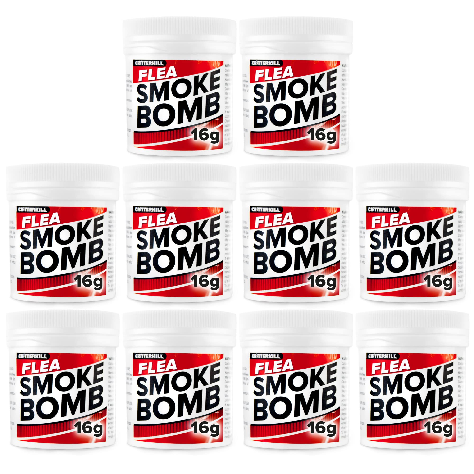 Professional Strength 16g Flea Smoke Bomb Fogger Fumigator Smoke | Kills Fleas (10)